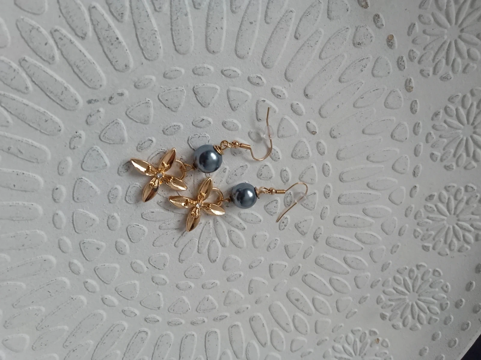 Vintage oorbellen met natuurlijke zoetwaterparelculturen – photo 3